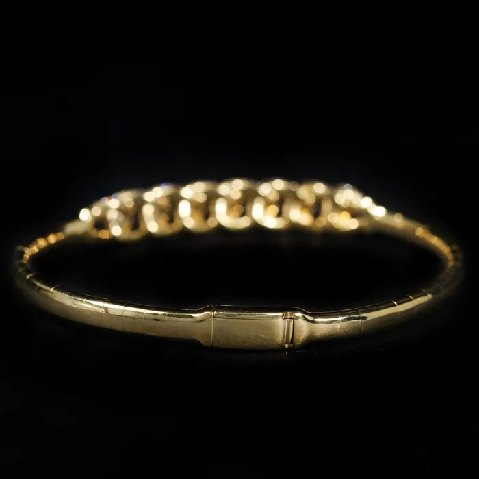 14K Yellow Gold 270 CTW Diamond Bangle Bracelet JC Blackburn Bracelets