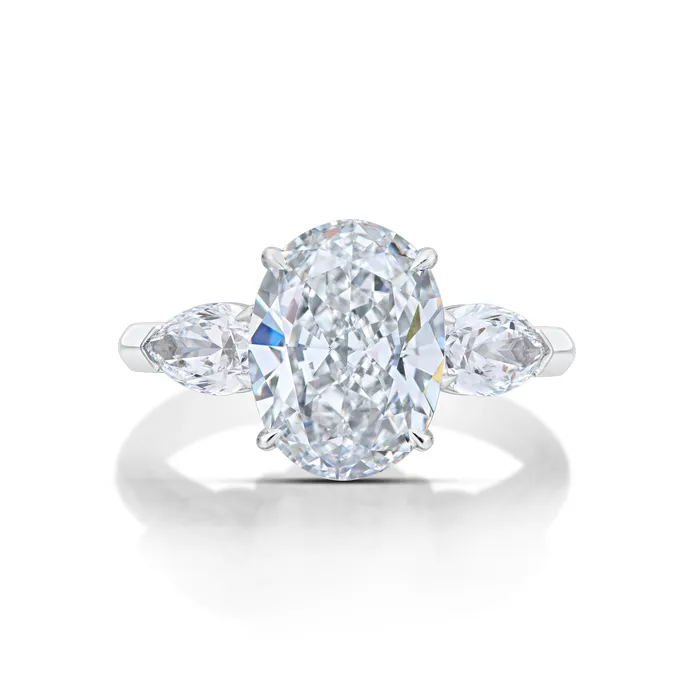 301 Carat Oval Diamond Ring Stephen Silver Fine Jewelry Rings