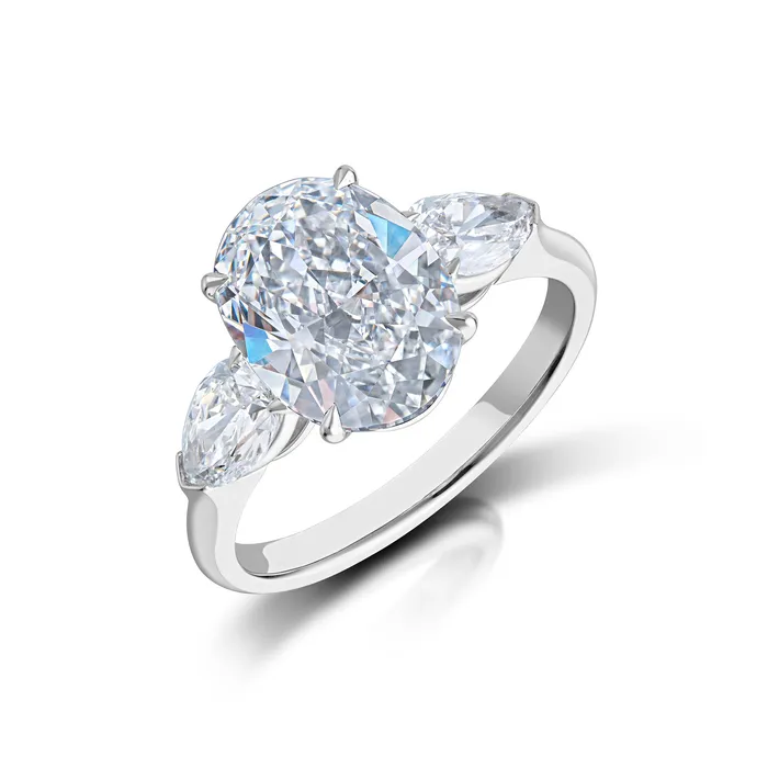 301 Carat Oval Diamond Ring Stephen Silver Fine Jewelry Rings