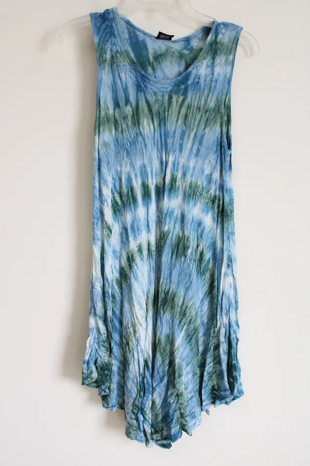 Advance Advance Blue Green TieDye Dress XSSM Rings