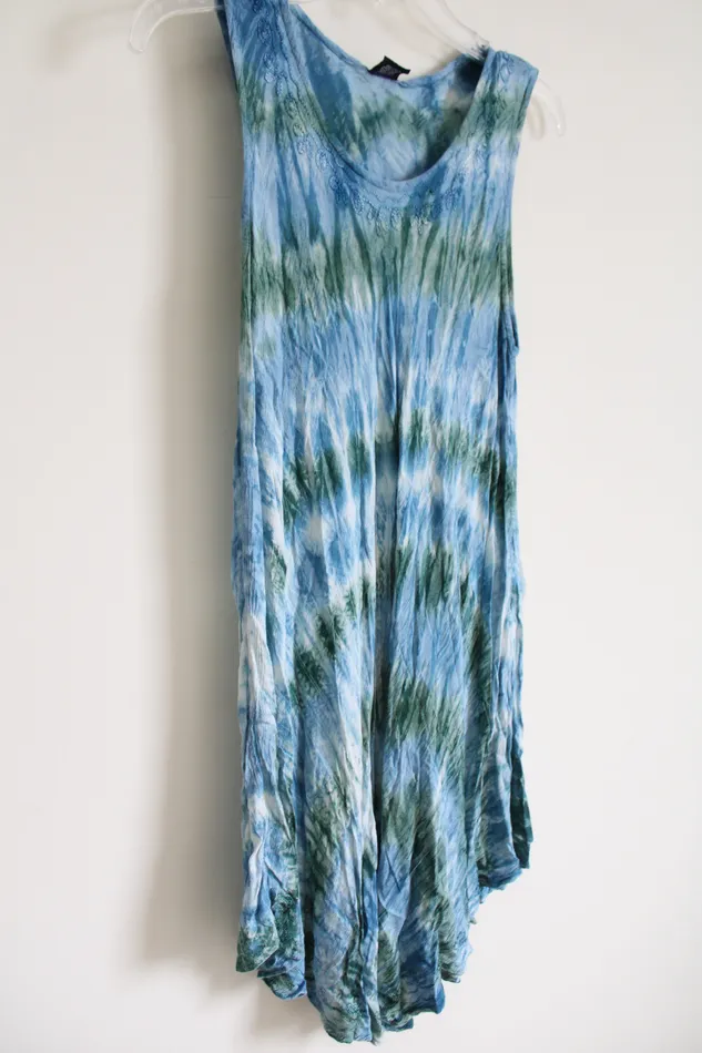 Advance Advance Blue Green TieDye Dress XSSM Rings