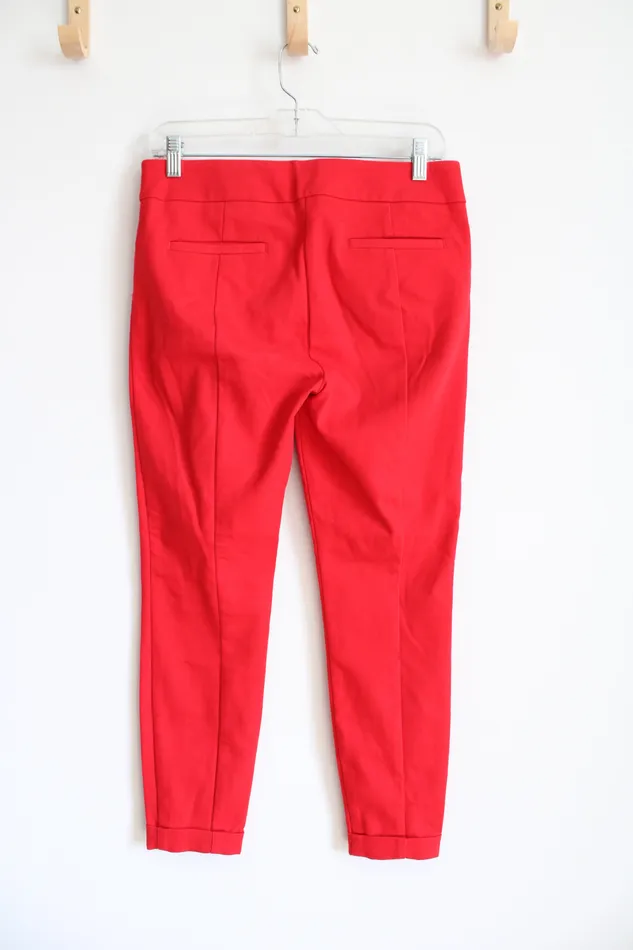 Ann Taylor LOFT Earrings LOFT Marisa Red Skinny Pants 4 Petite
