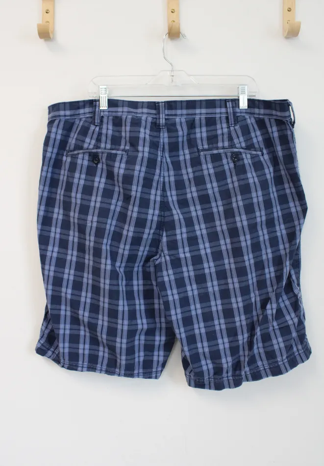 APT9 Rings Apt 9 Blue Plaid Cotton Shorts 40