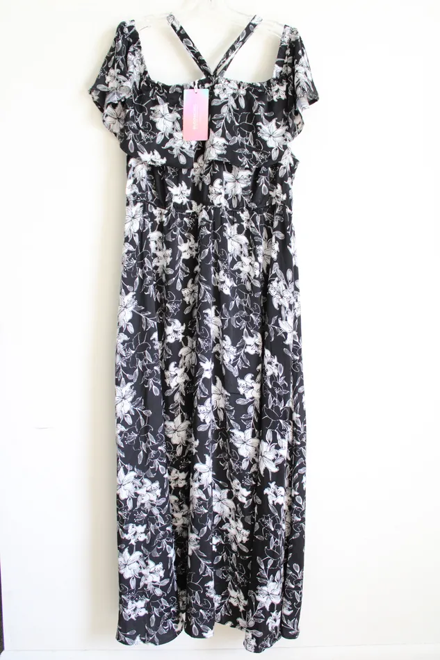 Bloomchic Rings NEW Bloomchic Black Floral Dress 16