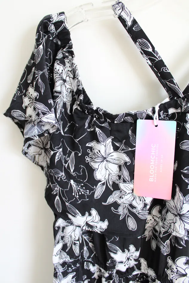 Bloomchic Rings NEW Bloomchic Black Floral Dress 16