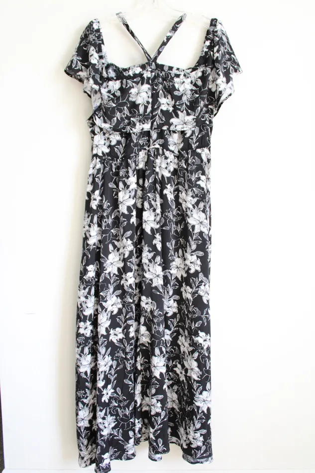 Bloomchic Rings NEW Bloomchic Black Floral Dress 16
