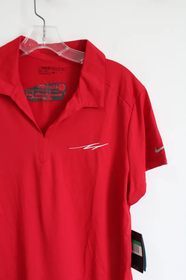 Callaway Earrings NEW Nike DriFit Manheim Auto Auction Red Tee XL