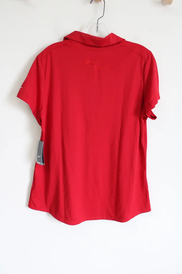 Callaway Earrings NEW Nike DriFit Manheim Auto Auction Red Tee XL