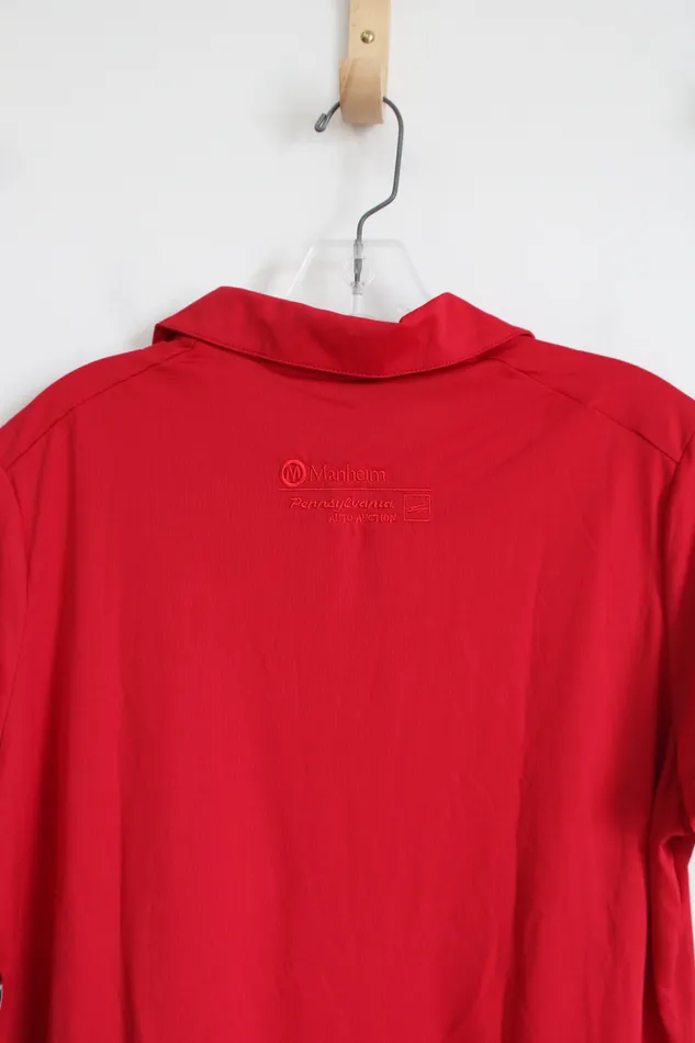 Callaway Earrings NEW Nike DriFit Manheim Auto Auction Red Tee XL