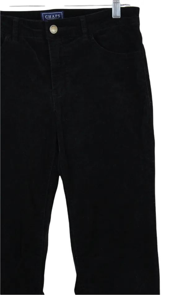 Chaps Chaps Denim Black Corduroy Pants 8 Rings