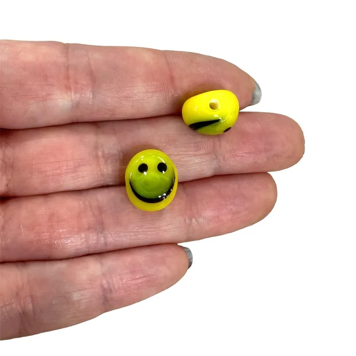 Charm Necklaces Peppy Beads Murano Glass Smile Charm