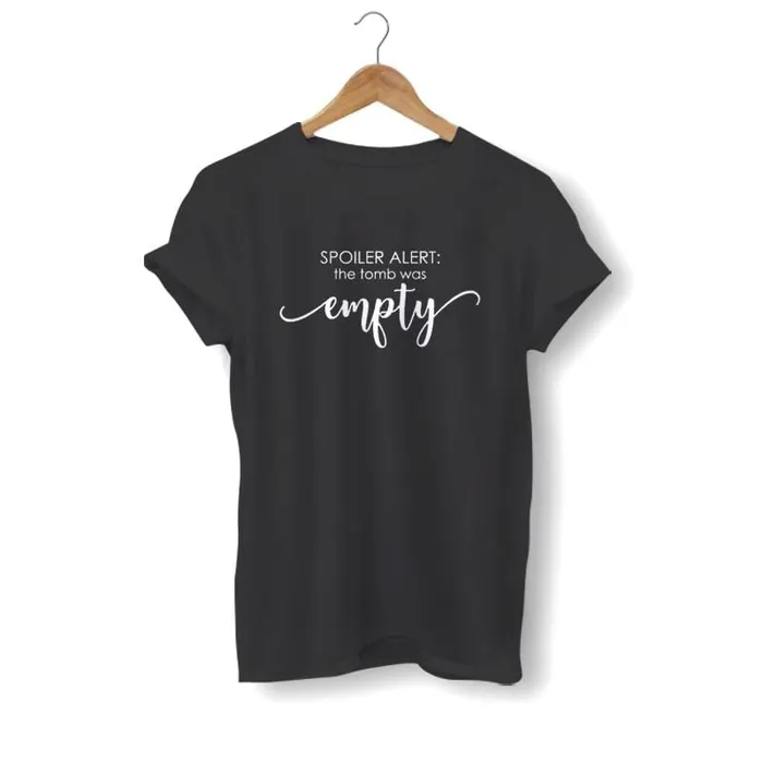Christian TShirt br Spoiler Alert The Tomb Was Empty Lords Guidance Earrings