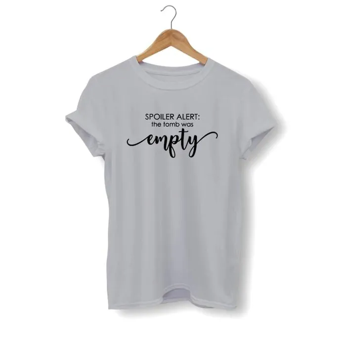 Christian TShirt br Spoiler Alert The Tomb Was Empty Lords Guidance Earrings