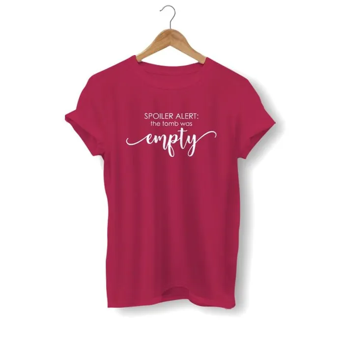 Christian TShirt br Spoiler Alert The Tomb Was Empty Lords Guidance Earrings