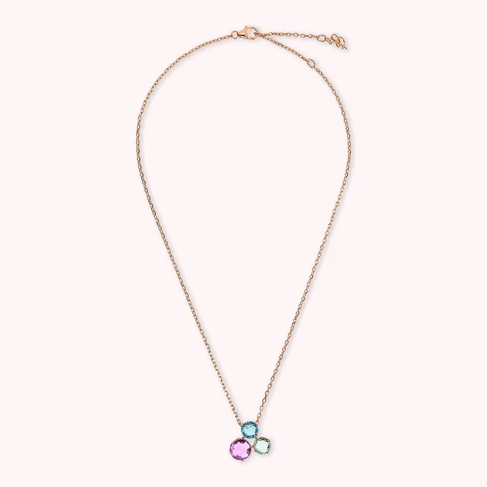 Collana con Pendente Trilogy in Prisma Gem Taglio Mosaico Bronzallure Earrings