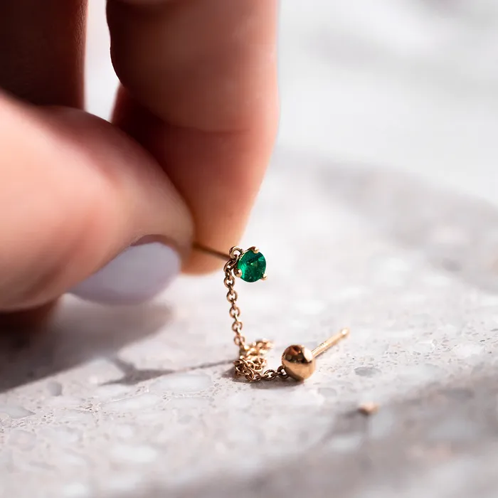 Consider the Wldflwrs Birthstone and Seed Chain Earring Earrings