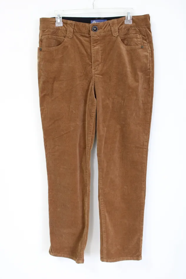 Democracy Absolution Brown Corduroy Pant 12 Democracy Earrings