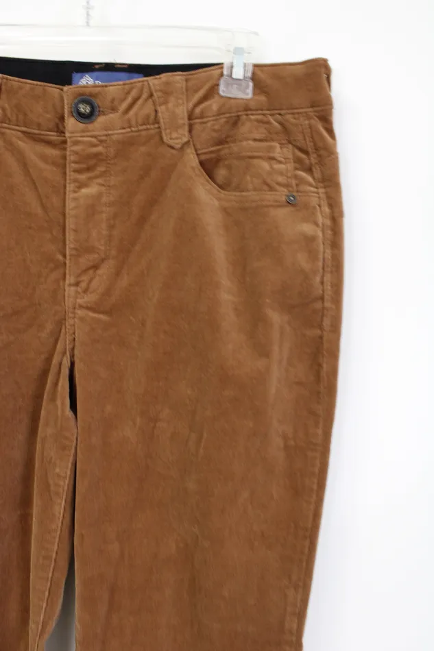 Democracy Absolution Brown Corduroy Pant 12 Democracy Earrings