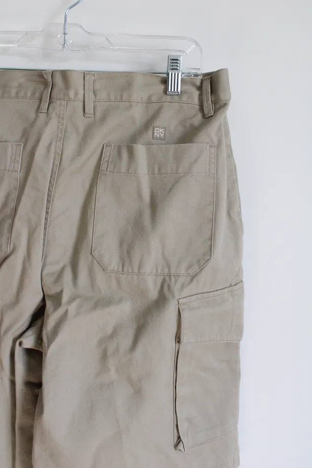 DKNY DKNY Tan Cargo Shorts 31 Earrings