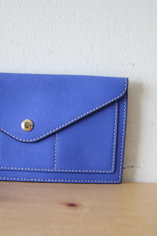 Dooney Bourke Cobalt Blue Envelope Wallet Wristlet Dooney Bourke Rings