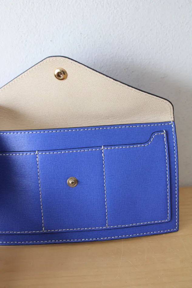 Dooney Bourke Cobalt Blue Envelope Wallet Wristlet Dooney Bourke Rings