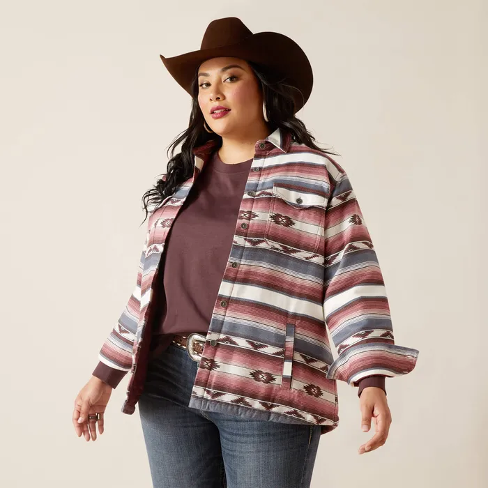 Earrings ARIAT WOMENS REAL SHACKET SHIRT SERAPE JACKETi ARIAT CLOTHING