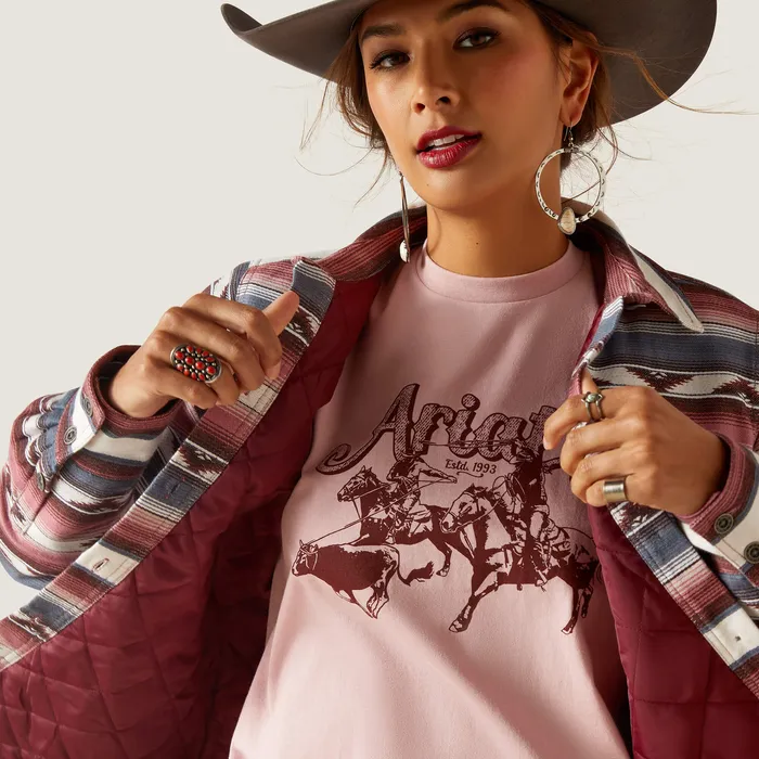 Earrings ARIAT WOMENS REAL SHACKET SHIRT SERAPE JACKETi ARIAT CLOTHING