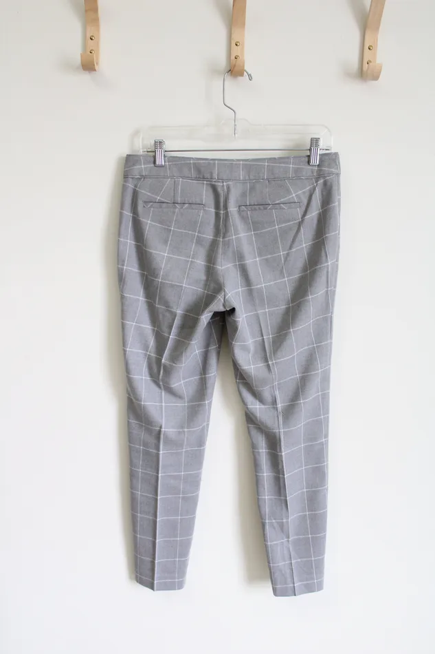 Earrings Banana Republic Banana Republic Ryan Fit Gray Windowpane Chino Pant 2