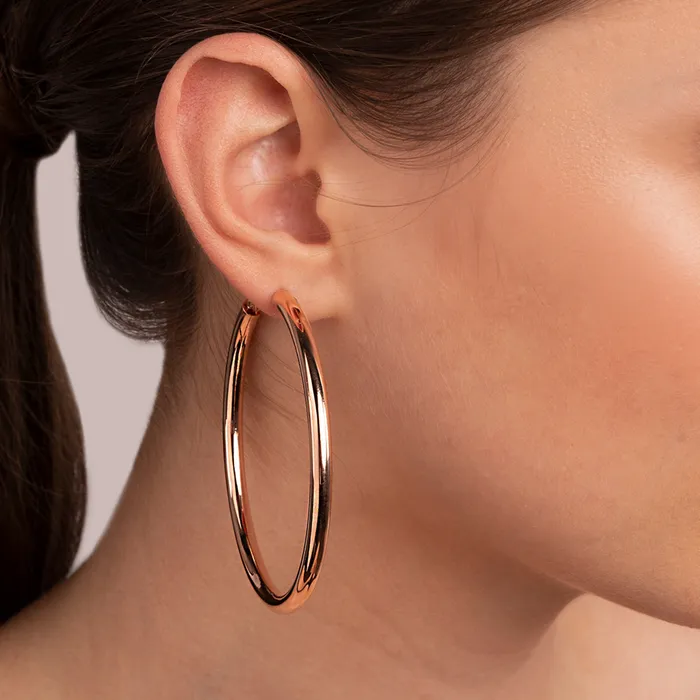 Earrings Bronzallure Orecchini a Cerchio Sottili