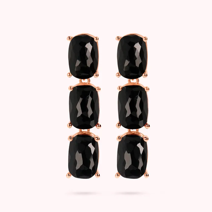 Earrings Bronzallure Orecchini Pendenti a Filo con Pietra Naturale Ovale