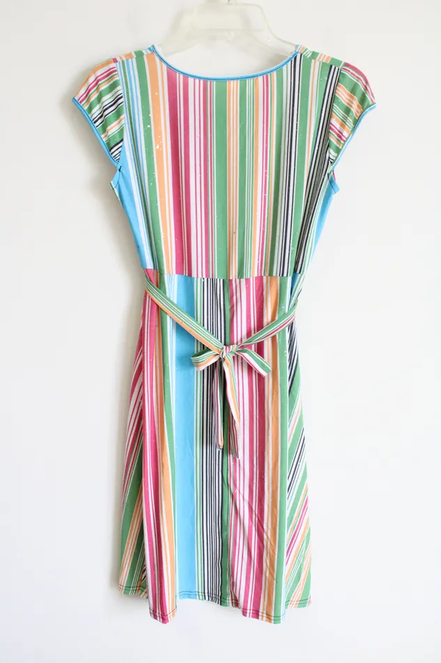 Earrings Jubilee Thrift NEW JinSeMingXia Striped Dress M