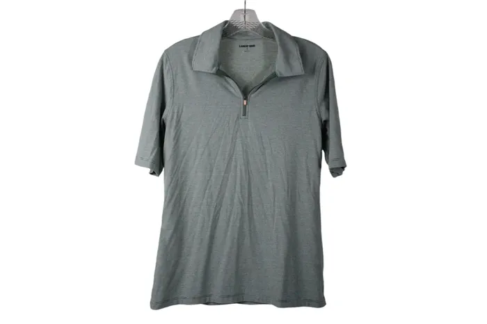 Earrings Lands End Lands End Green Soft Striped Shirt S