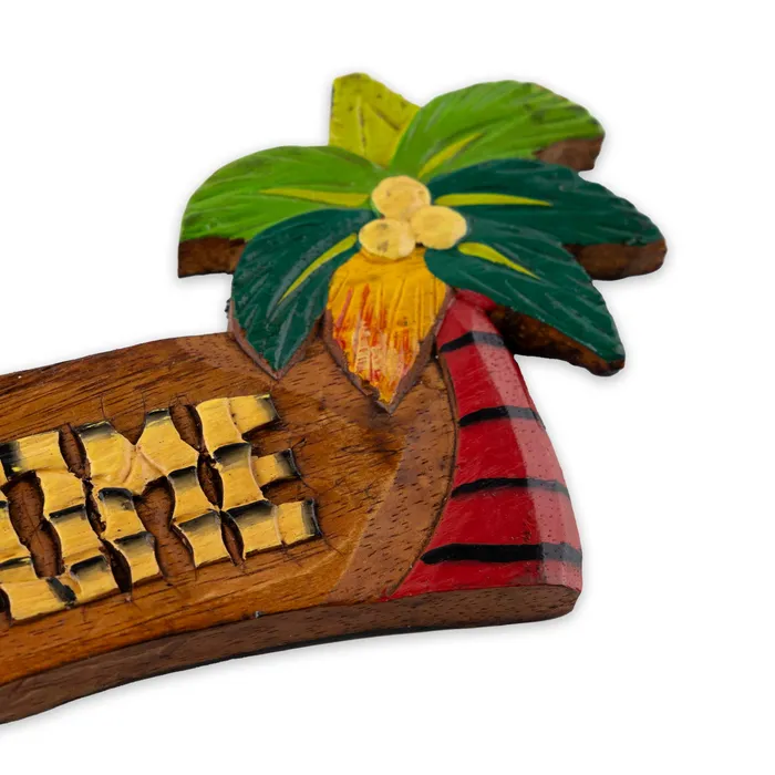 Earrings MARUEGERTZ HandPainted Welcome Palm Trees Wall Art Sign 12