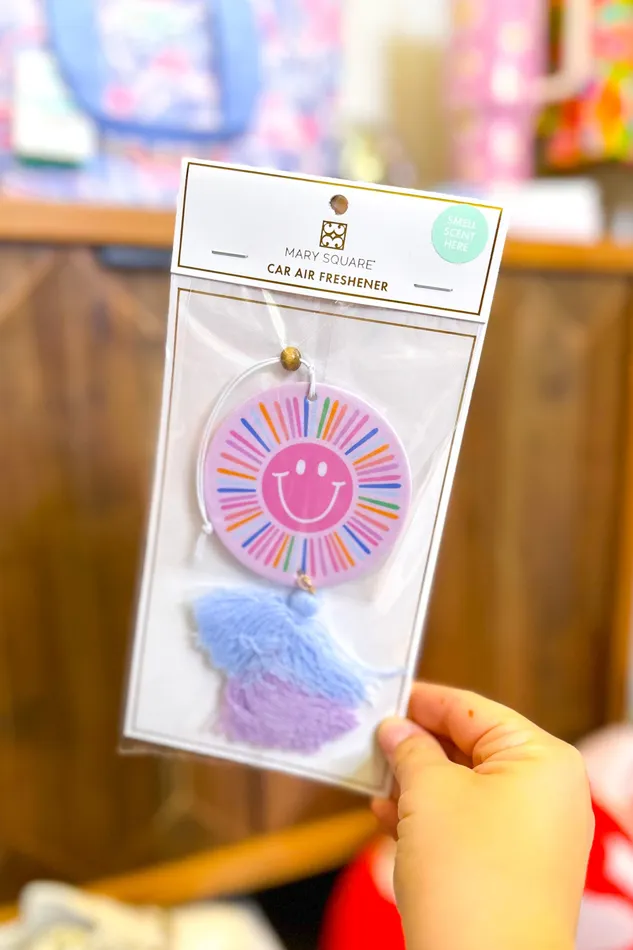 Earrings Mary Square Air Freshener Sunshine Smile