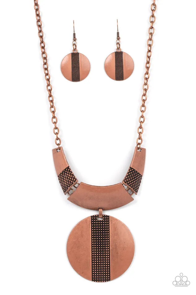 Earrings Metallic Enchantress Copper Paparazzi Accessories
