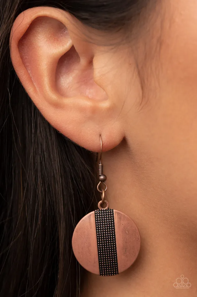 Earrings Metallic Enchantress Copper Paparazzi Accessories