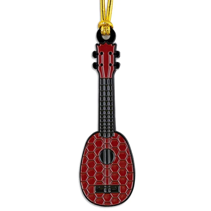 Earrings Novelty Pineapple Ukulele Metal Ornament IMPULSESOUV
