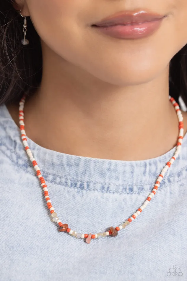 Earrings Paparazzi Accessories Naturally Notorious Orange