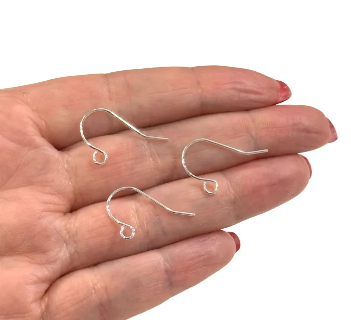 Earrings Peppy Beads Silver Plated Earring Hooks Earring Wires