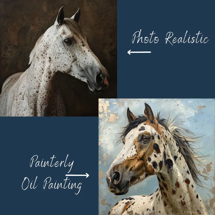 Earrings Portraits by NC Appaloosa Horse Painting Abstract