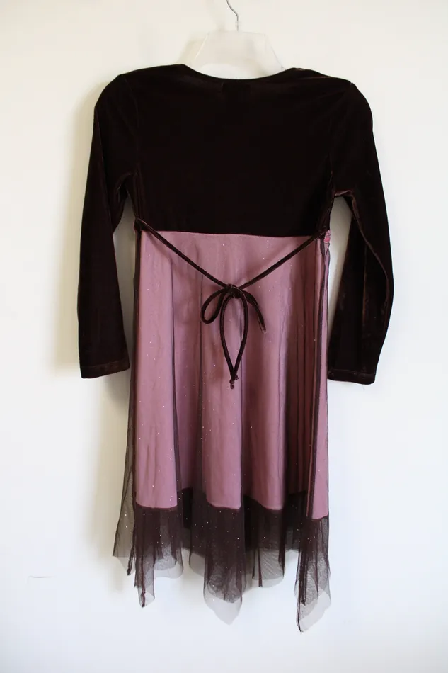 Earrings Speechless Speechless Brown Pink Sparkle Tulle Dress 12