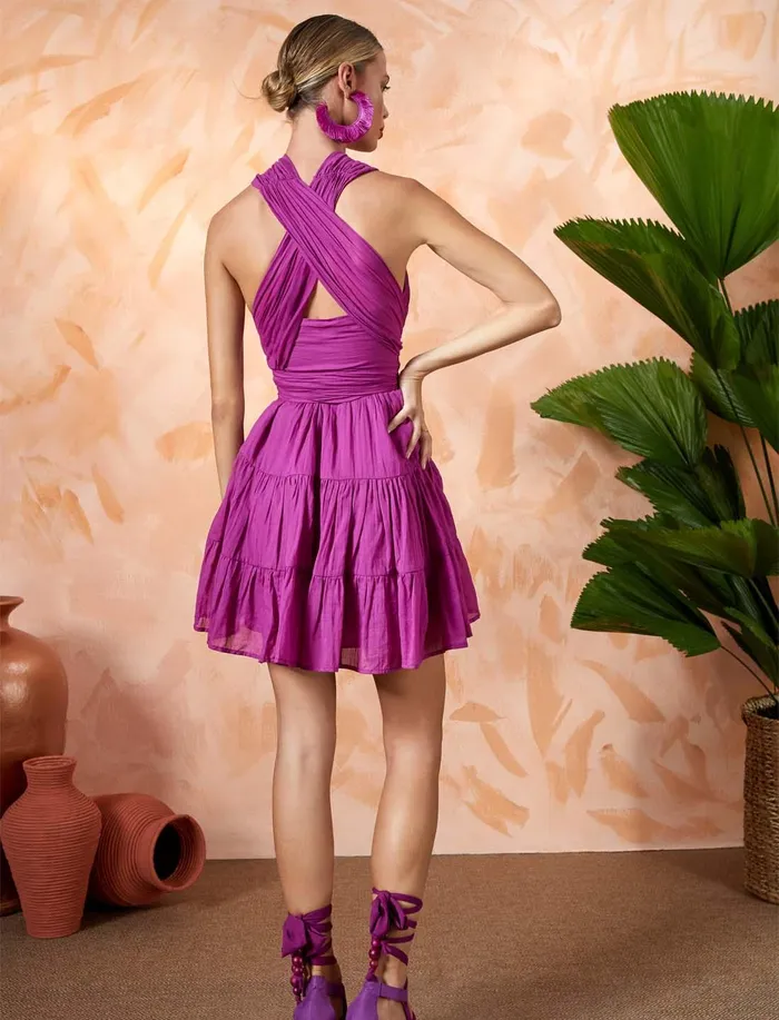 Erika Pea Earrings SELMA MINI DRESS