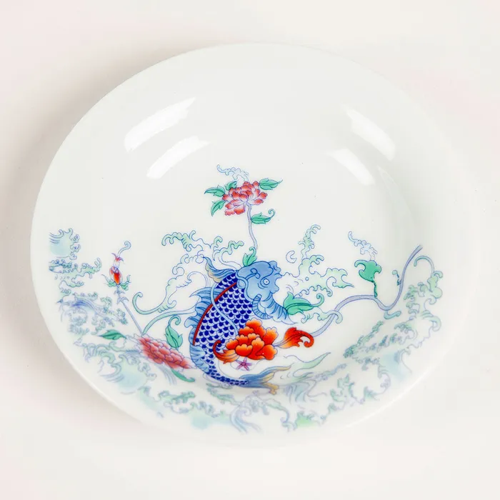 Fish Motif Gaiwan and Tea Cup Set Eastern Elm Earrings