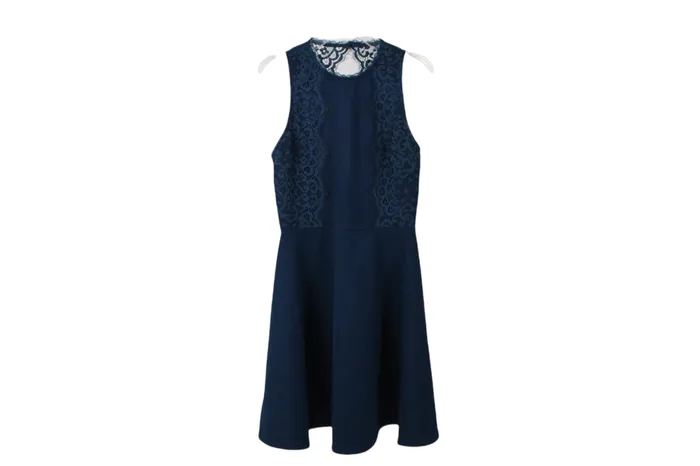 Francescas Rings Francescas Blue Lace Dress S