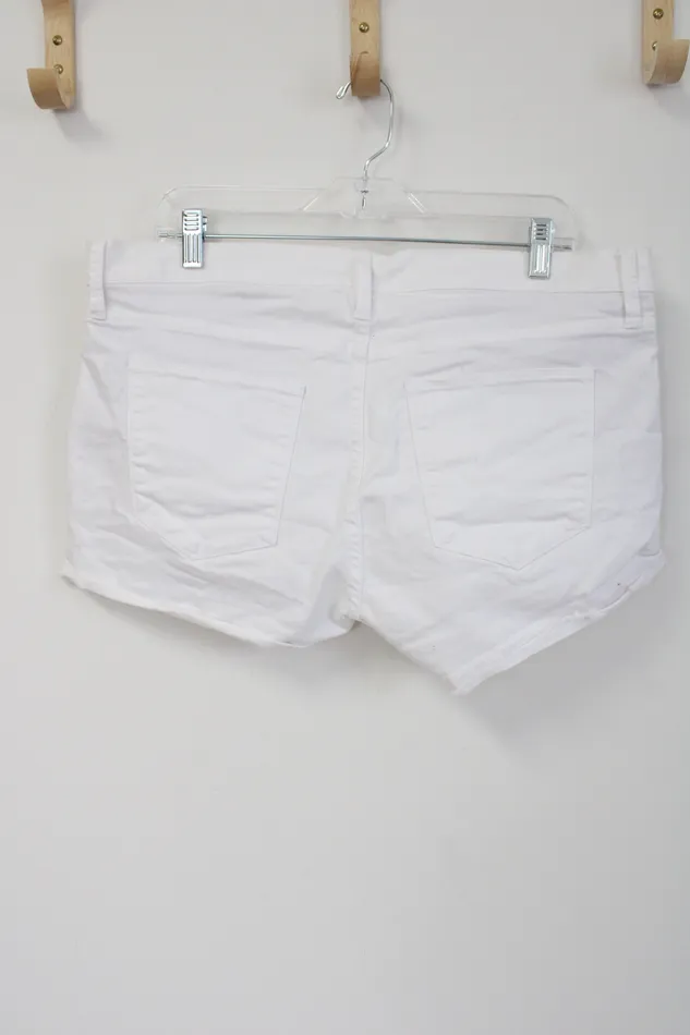 Gap White Denim Shorts 32 Gap Rings
