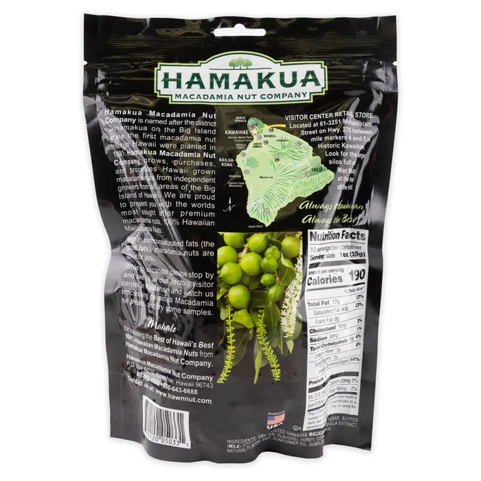 HAMAKUAMACA Earrings Hamakua Coconut Glazed Macadamia Nuts 10 oz