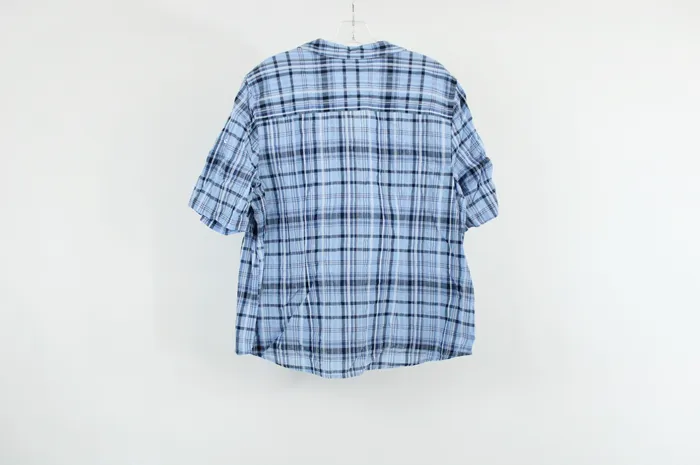 Hasting Smith Rings Hasting Smith Blue Plaid Shirt 2X
