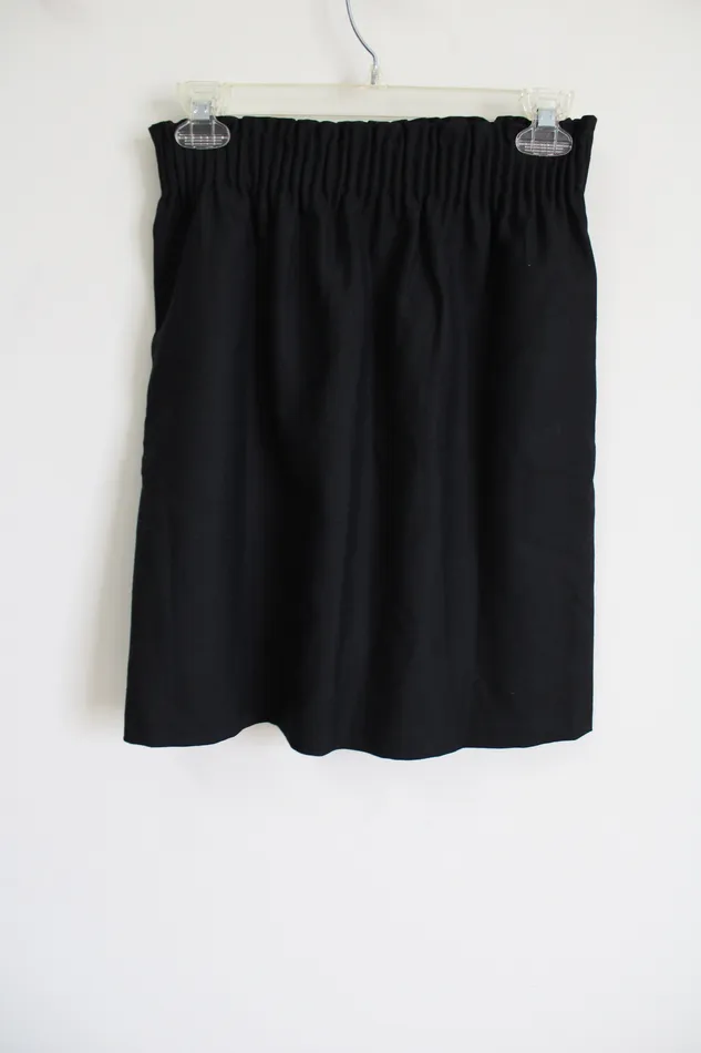 JCrew Rings NEW JCrew Black Cinch Waist Wool Blend Skirt 0