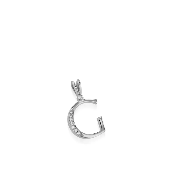 John Atencio Necklaces Initial G Diamond Medallion Pendant