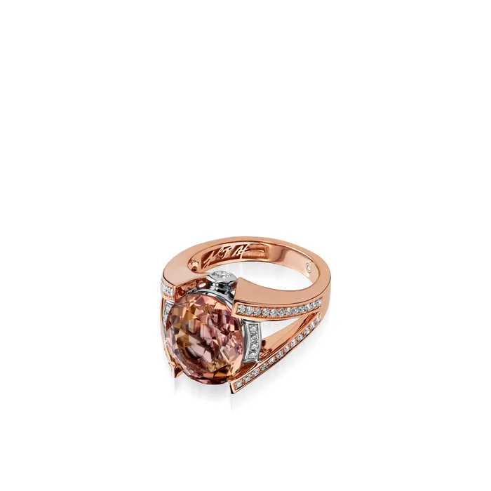 John Atencio Rings Signature Autumn Tourmaline and Diamond Ring John Atencio Rings Signature Autumn Tourmaline and Diamond Ring